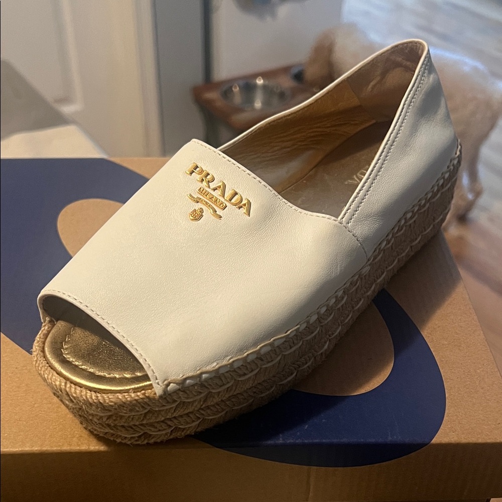 Prada Cream Espadrilles for Women